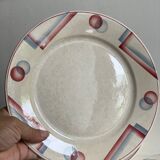 8 Digoin Sarreguemines plates