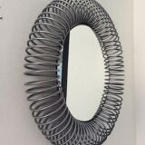 Vintage metallic spring mirror from the 70s and 80s