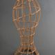 Head to hat Marotte Rattan hat shop head 1950
