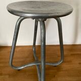 Habitat aluminium cast iron stool 1980