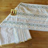 Rectangular Catalan tablecloth 12 vintage cutlery