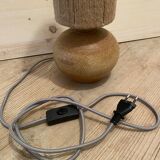 Table lamp jute rope and sandstone