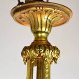 Lustre en bronze et pampilles Louis XVI