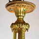 Bronze chandelier and Louis XVI pendants
