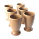 Set of 6 sandstone cups