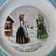 6 dessert plates or starter, the Fables de la Fontaine, vintage
