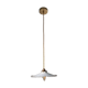 Suspension vintage en opaline dentelée