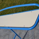 School shelf and hooks on wheels