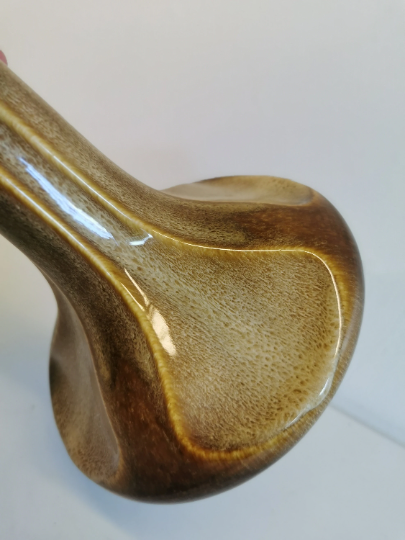 Wild lamp from Danish Søholm ceramics, in beautiful golden brown glaze. Danish Design
