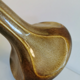 Wild lamp from Danish Søholm ceramics, in beautiful golden brown glaze. Danish Design