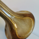 Wild lamp from Danish Søholm ceramics, in beautiful golden brown glaze. Danish Design