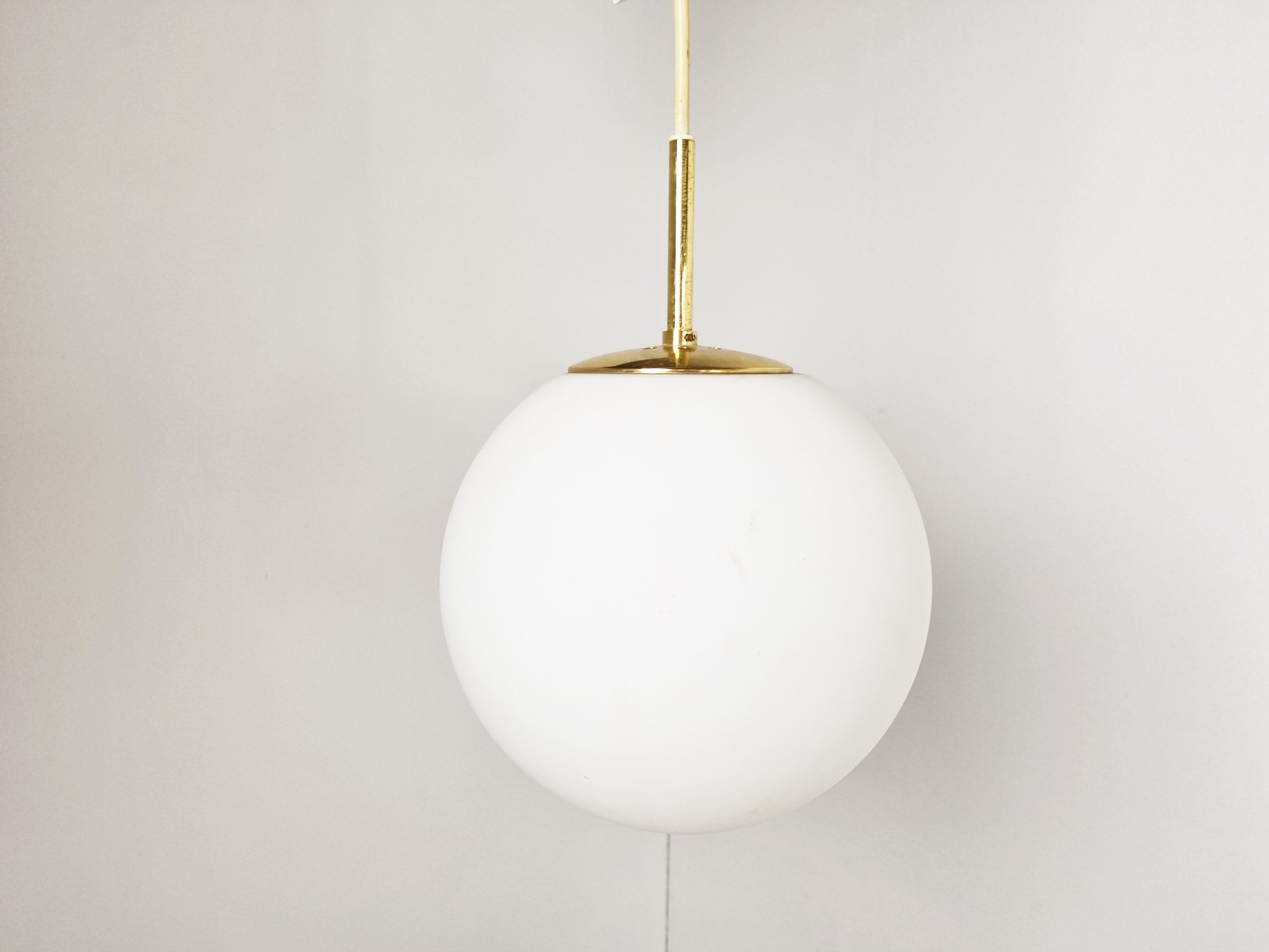 Vintage pendant light by Glashutte limburg, 1970s