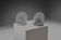 Marble and glass table lamps by Bruno Gecchelin for Skipper, Italy 1970s