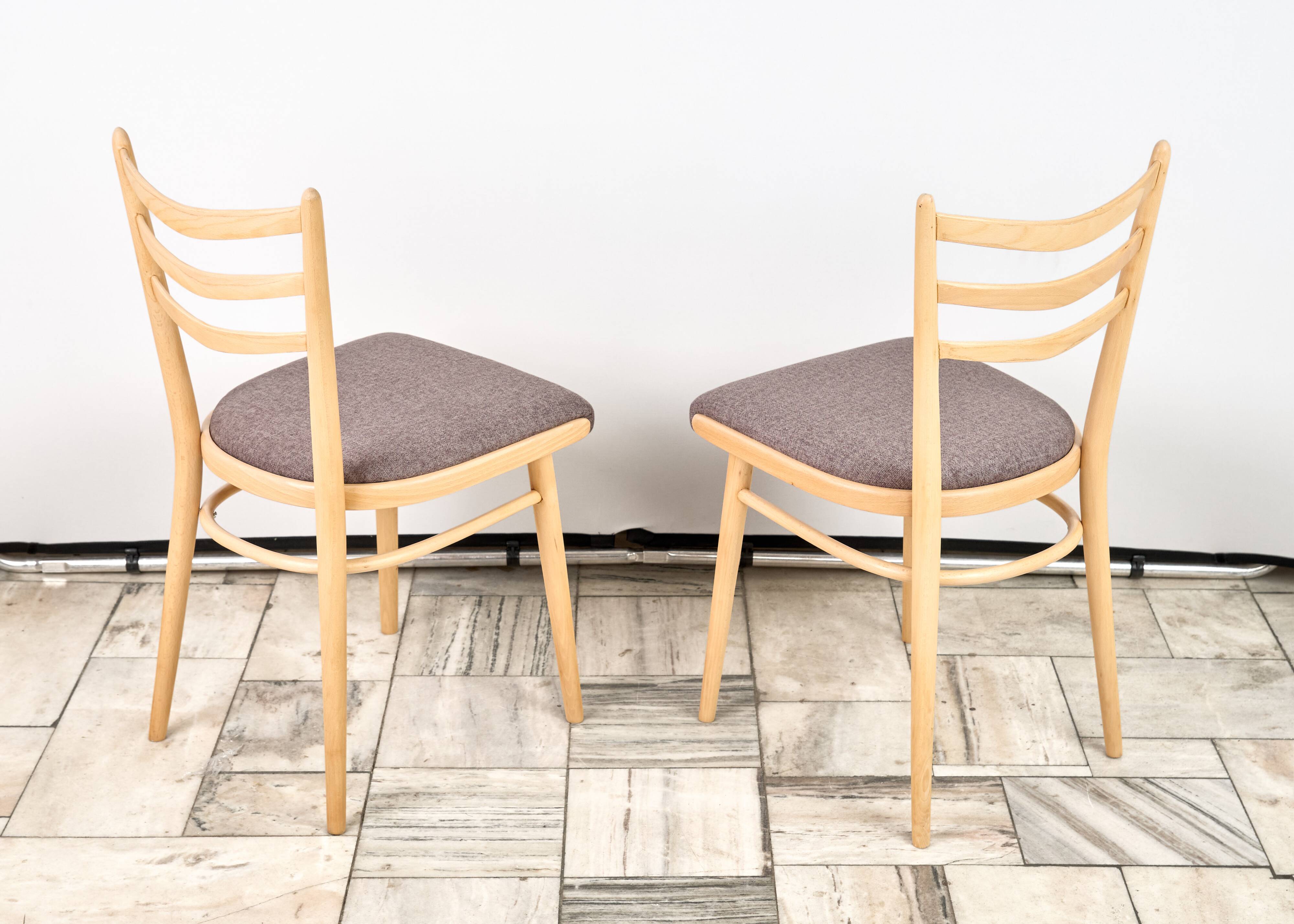 Set of 4 Wooden Chairs JITONA, 1960s, Czechoslovakia