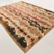 Grand tapis kilim turc vintage, décor bohème multicolore, 289x381 cm