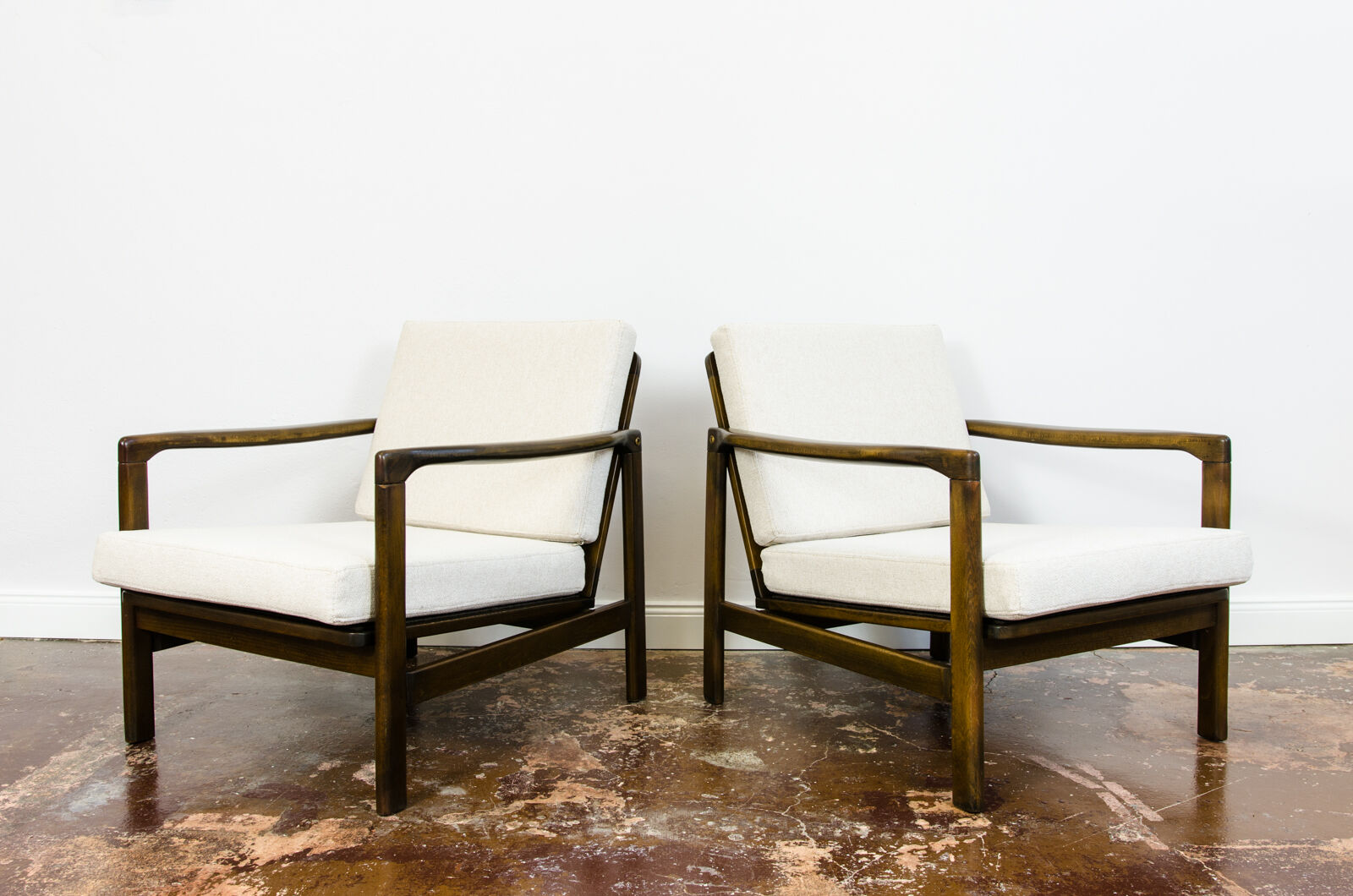 Armchairs by Zenon Bączyk, 1960