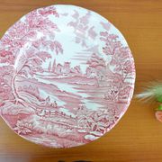 Set of 6 English style plates, kesteloot birthday
