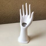 White ceramic hand-made vase by original 70s JMR