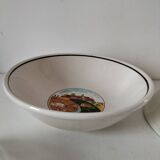 Set of 5 Italian ceramic dishes with country decor