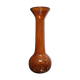 Glass vase brown caramel color