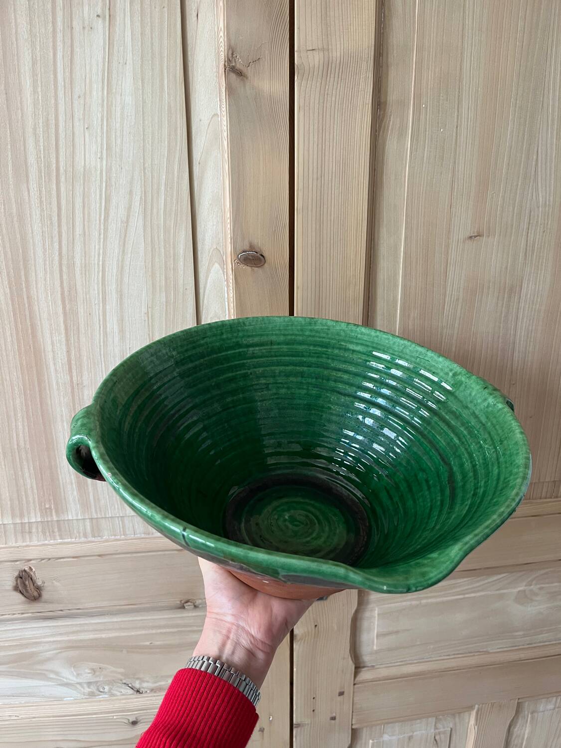 Large glazed "Tian" dish, diameter 32cm