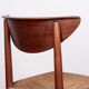 6 Danish chairs in teak and sea rush, model 316 by Peter Hvidt 1960.