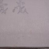 12 monogrammed cotton pad towels AL - Circa 1900