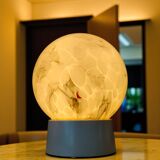 Vintage  Thabur Marble-Effect Globe Lamp – 1930-1950 - Netherlands