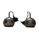 Paire de suspension boules chromées