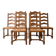 Set of 6 authentic natural oak chairs