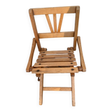 Folding wooden chair for doll