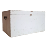 Trunk or wooden chest white patina