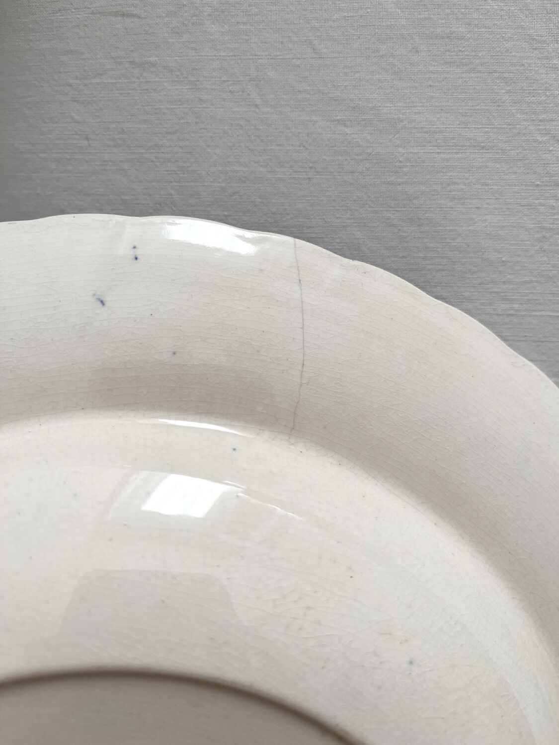 6 antique deep plates English ironstone Mintons Greenore