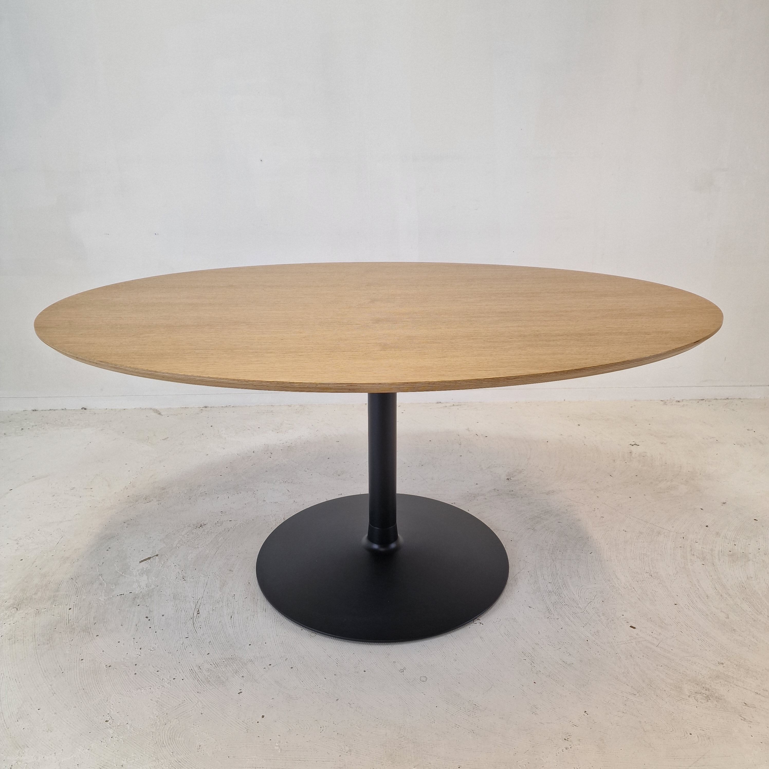Oval Oak Dining Table by Pierre Paulin for Artifort