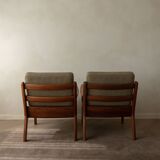 Vintage Senator Armchairs by Ole Wanscher for Cado Set of 2