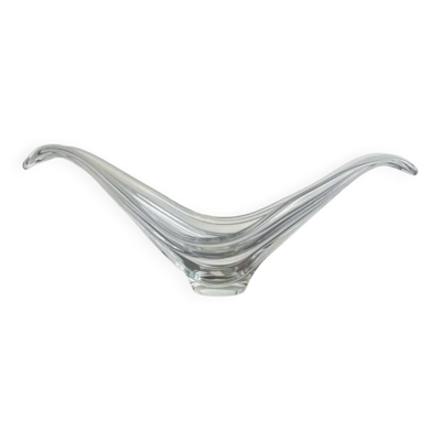 Grande coupe en verre Pompeïa – Sculpture lumineuse aux lignes libres