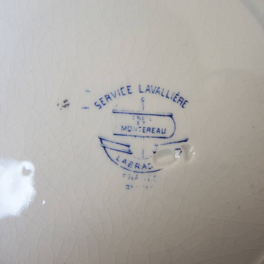 10 Old Creil & Montereau Dessert Plates - Lavallière