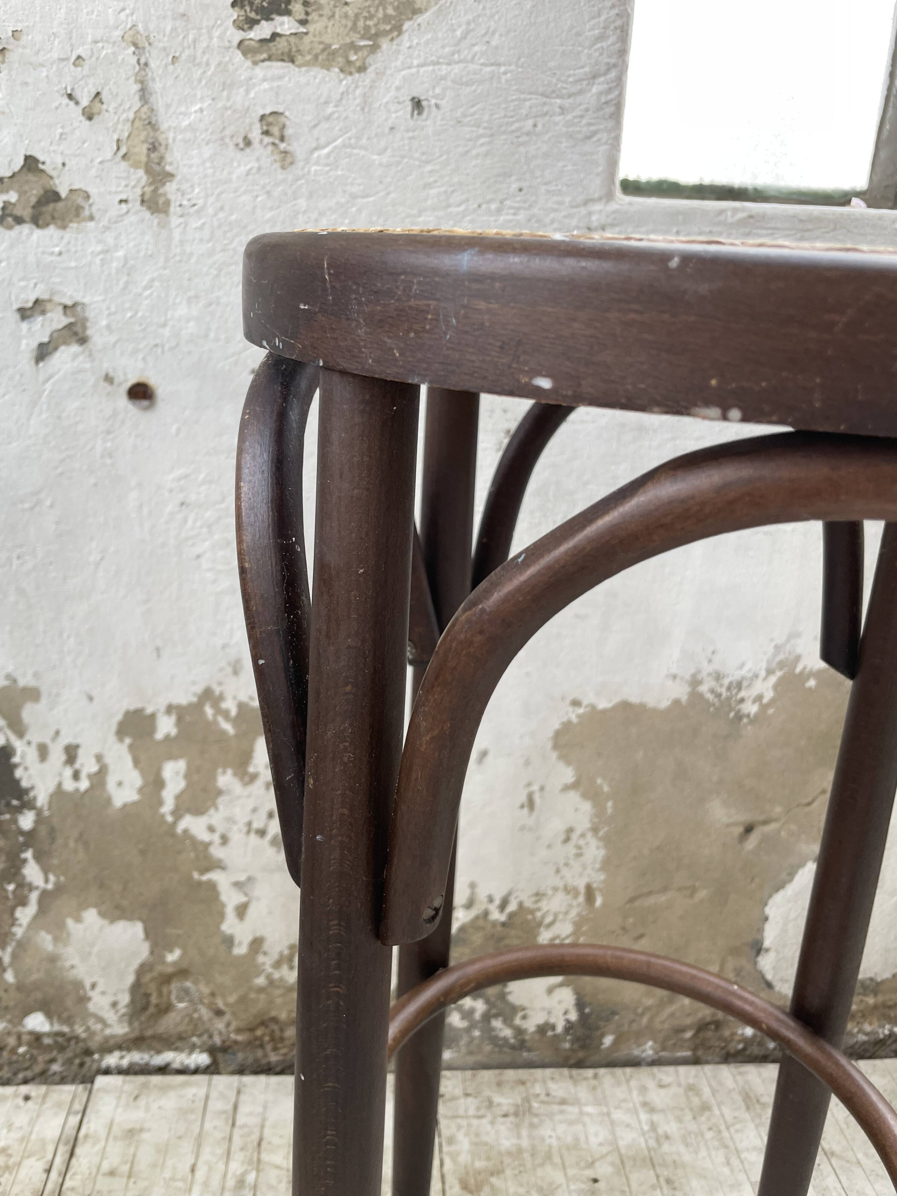 High cane bistro stools