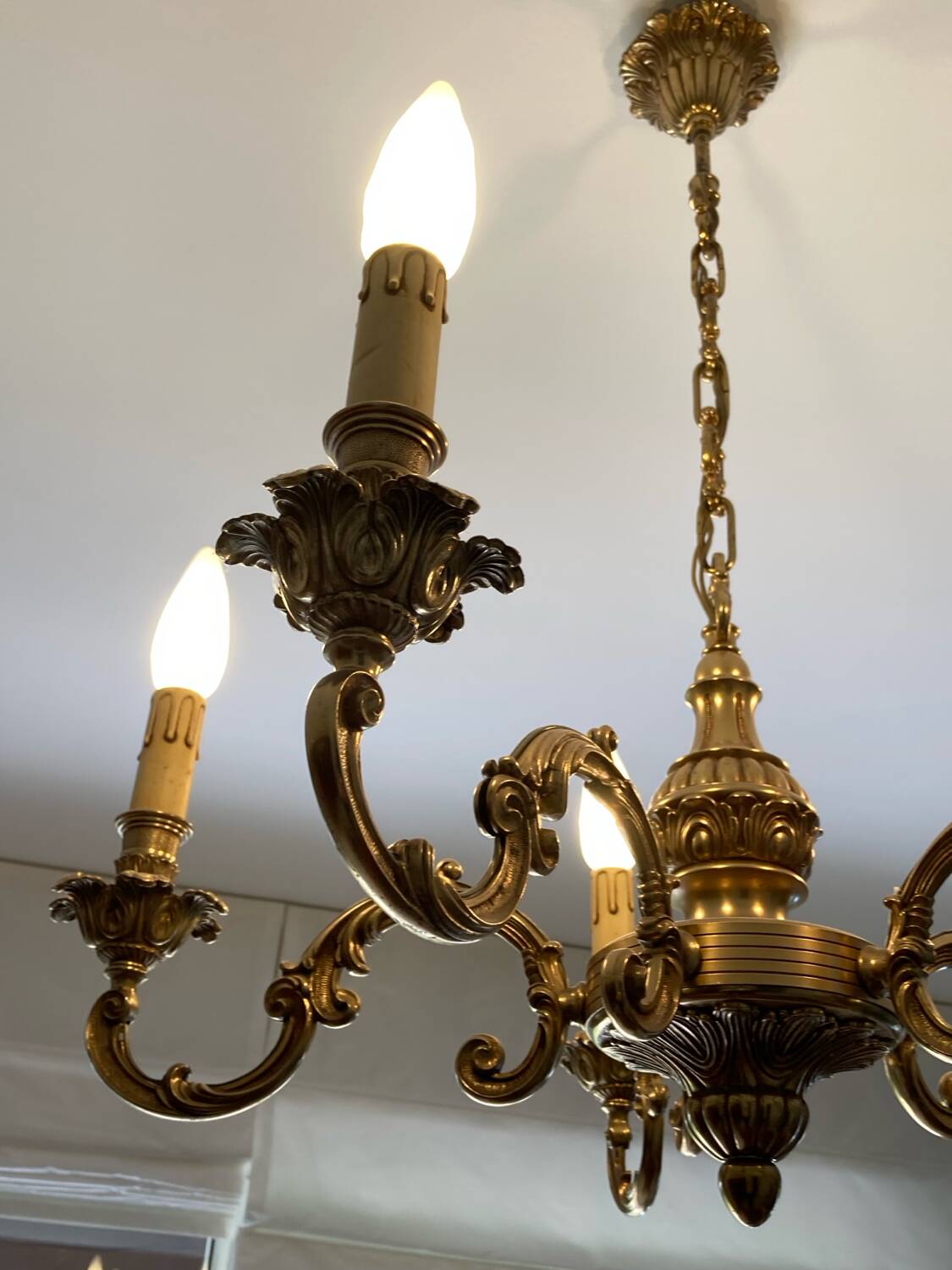 Bronze chandelier 5 branches