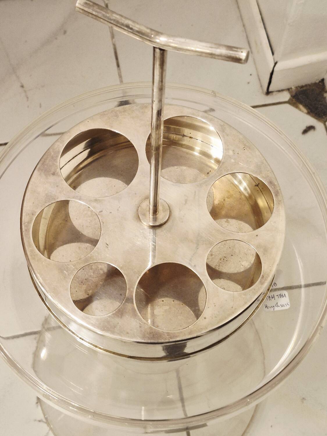 Christofle silver-plated condiment service