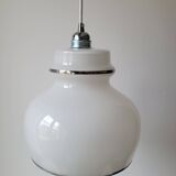White opaline pendant light