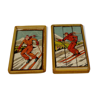 Jeu de cubes des années 40