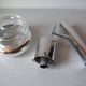 Old articulated wall lamp office in chrome metal lampshade mercurized