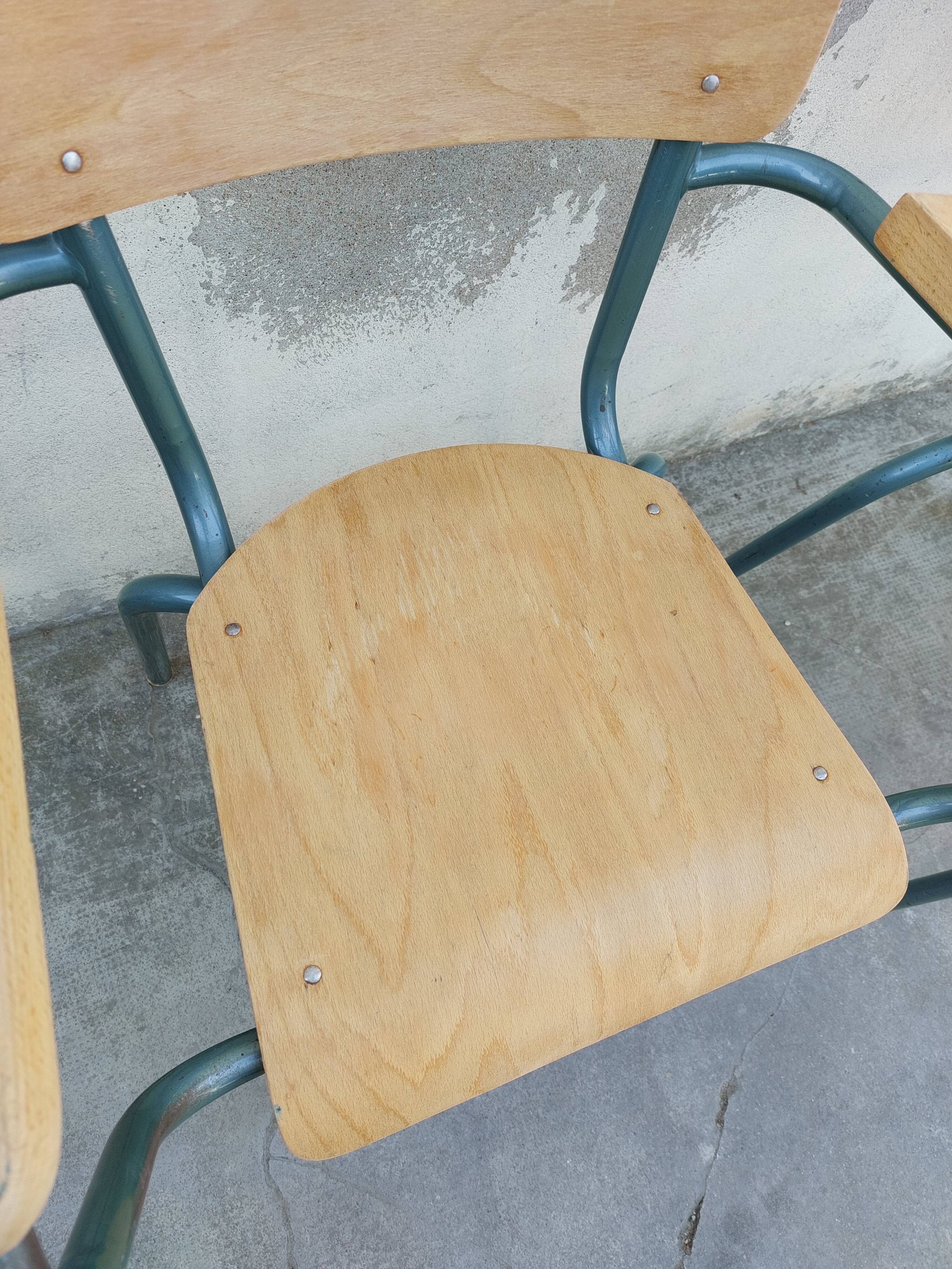 Pair of schoolmaster's chairs