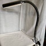 Flexible design lamp 1980 chrome and rubber