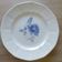 Round plate Digoin Sarreguemines Blue roses