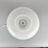 Mid Century Opaine Glass Table Lamp