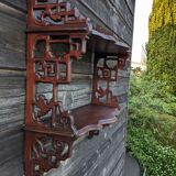 Ancienne étagère japonisante / de style extrême-oriental
