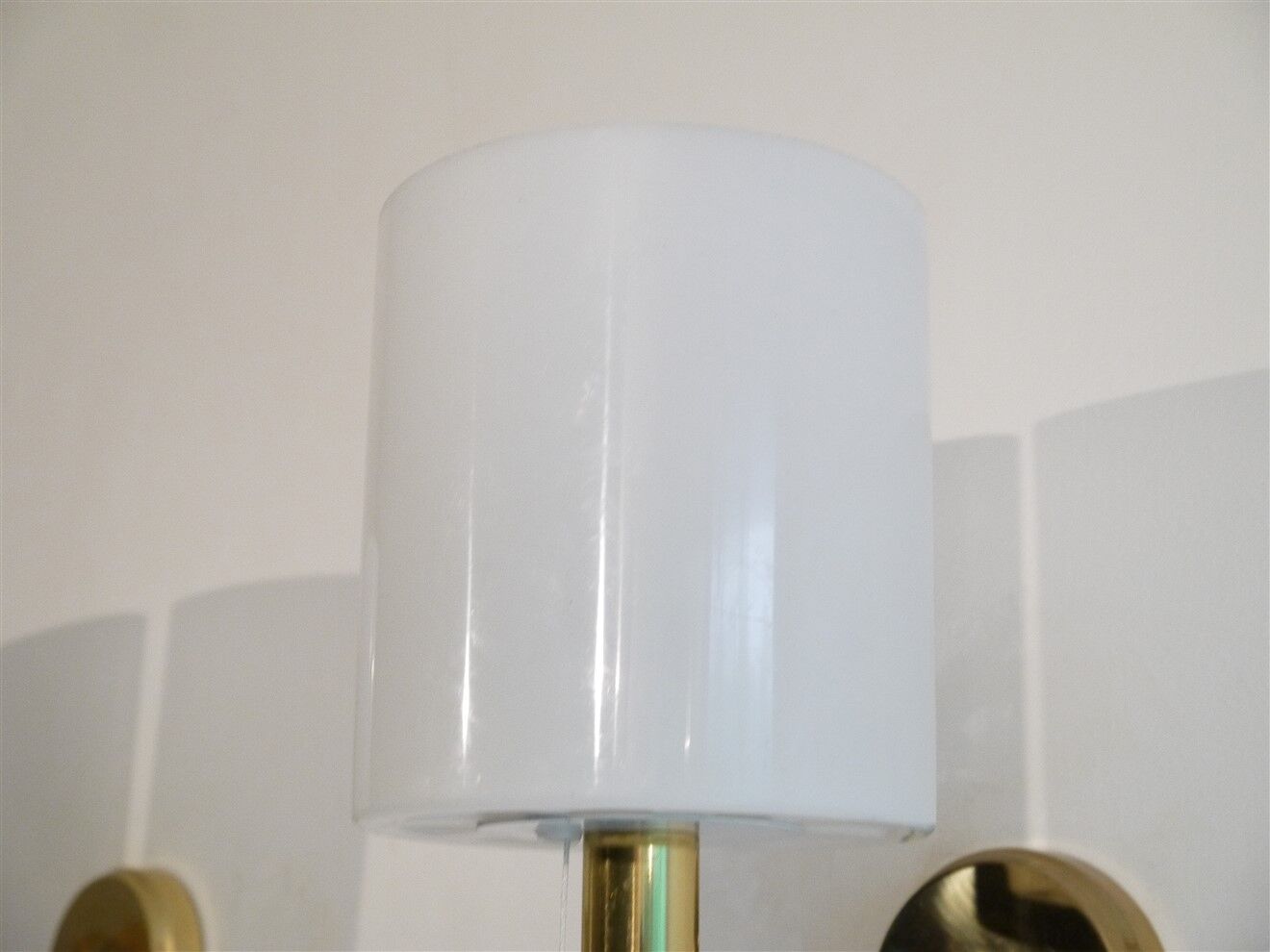 Pair of Scandinavian brass and acrylic appliques from Nafa 1970