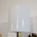 Pair of Scandinavian brass and acrylic appliques from Nafa 1970